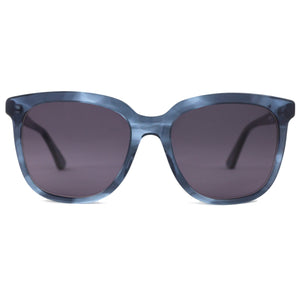 AMELIE BLUE HAVANA | Round-frame sunglasses
