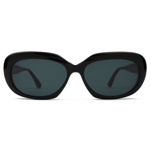 DJOSER BLACK | Oval sunglasses