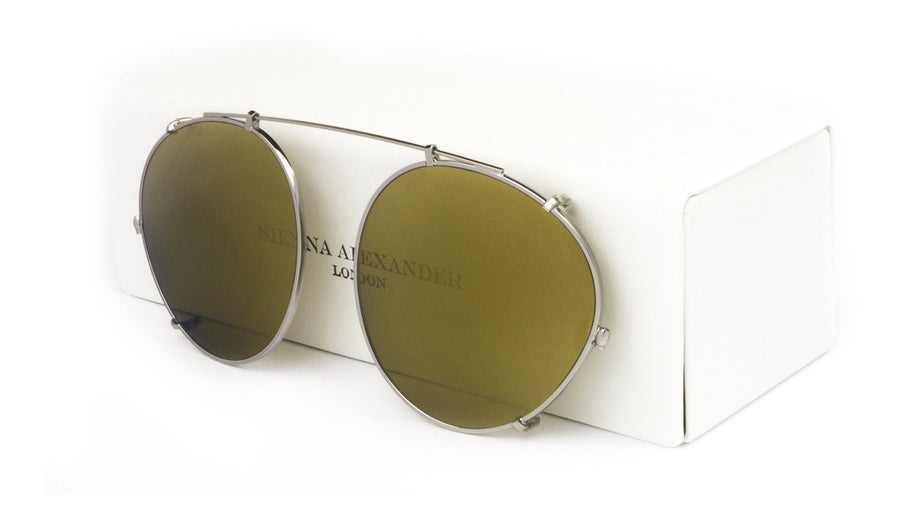BRONZE MIRROR CLIP ON - Fashion Women's Sunglasses Sienna Alexander London