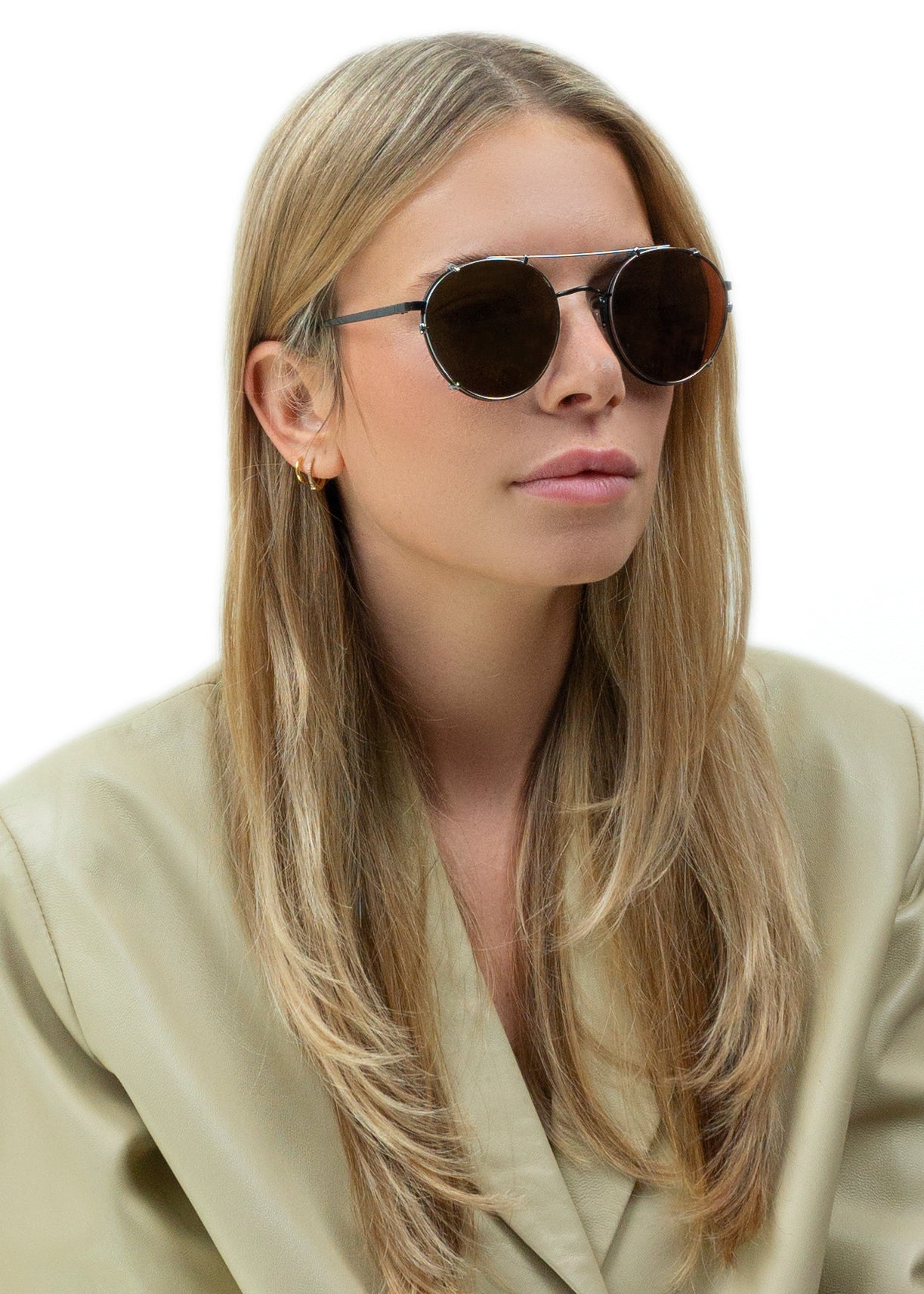 Bronze Clip On Sunglasses for Women Sienna Alexander - SIENNA ALEXANDER  LONDON